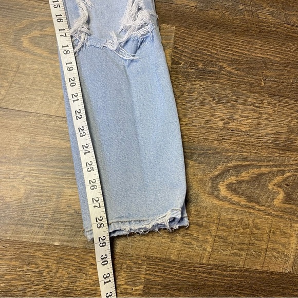 Abercrombie & Fitch Curve Love The Skinny High Rise Distressed Jeans Size 27/4L - Picture 8 of 9